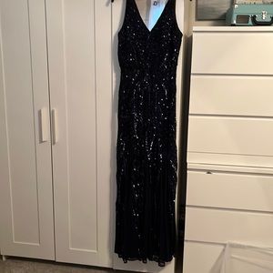 Navy stunning Nightway evening gown